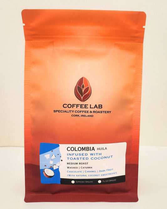 Colombian Coffee Infused with Toasted Coconut (250g Ground)