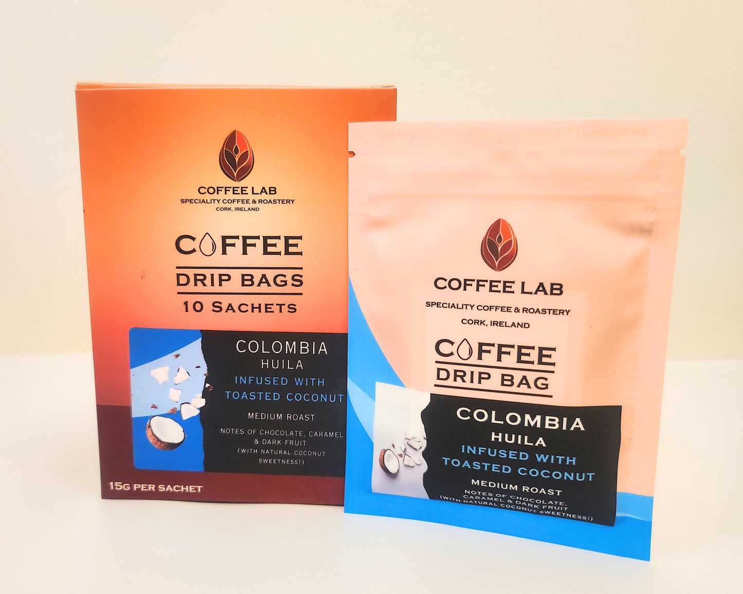 Colombia Huila Caturra Infused with Toasted Coconut (Drip Bags) - 10 Sachets